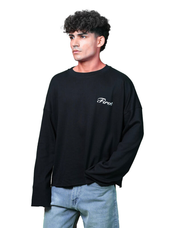 Black Waffle T shirt